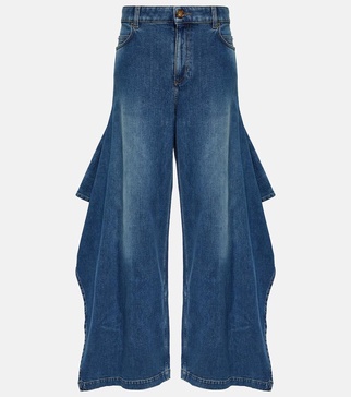 High-rise wide-leg jeans