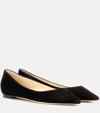 Black Romy Ballerina Flats