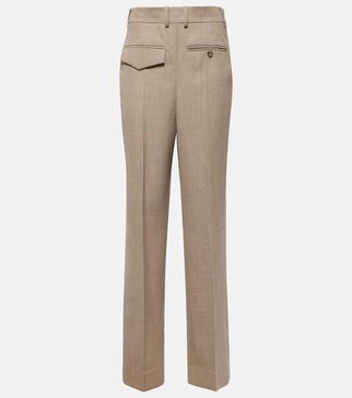 Virgin wool straight pants