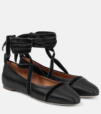 Spencer satin ballet flats