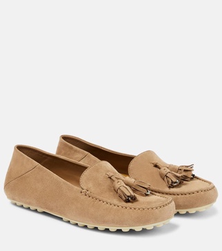 Dot Sole suede moccasins