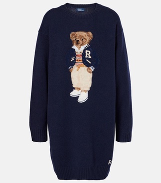 Polo Bear wool and cashmere sweater dress