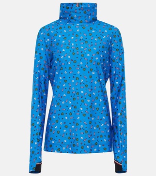 x Naj-Oleari 3 Moncler Grenoble printed turtleneck ski top