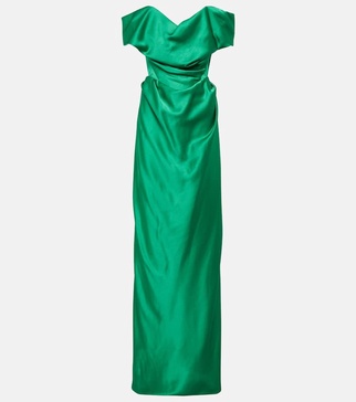 Satin gown