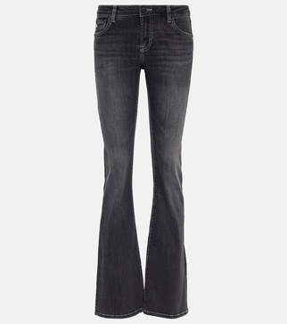 Mid-rise bootcut jeans 