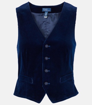 Cotton corduroy vest