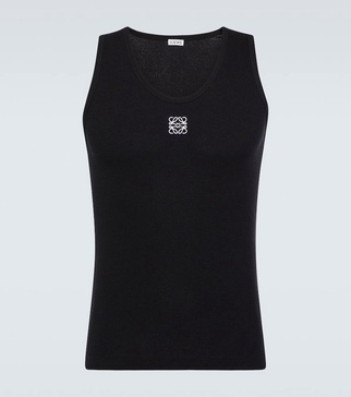 Anagram cotton-blend tank top