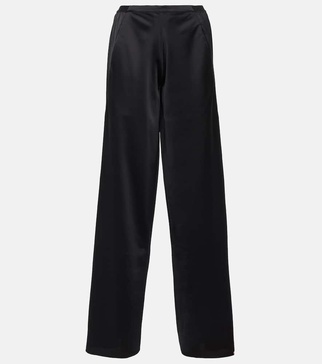 Low-rise wide-leg pants