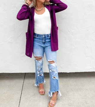 fall lola cardigans in purple