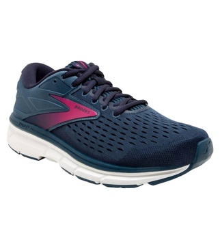 women's dyad 11 running shoes in blue navy/beetroot