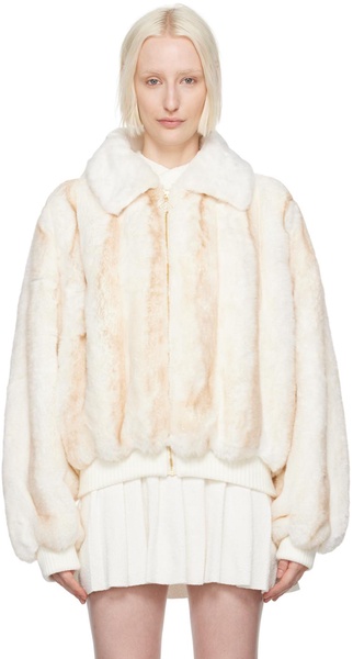 Off-White Faux-Fur Bomber Jacket