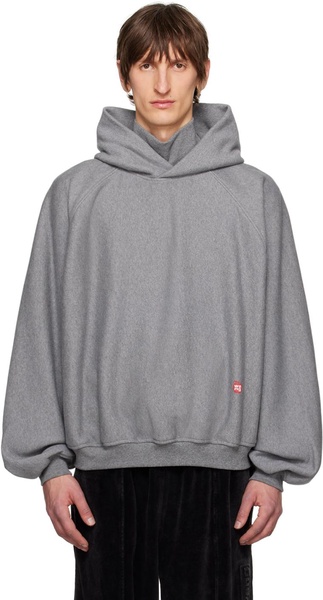 Gray Turtleneck Hoodie