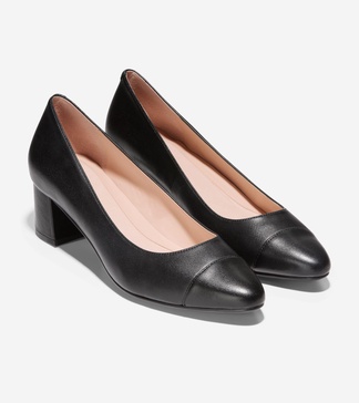 women's go-to block heel pump