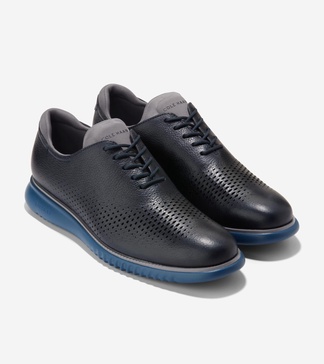 men's 2.zerogrand lined laser wingtip oxford