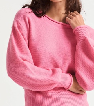 emelita pullover sweater in vivid pink