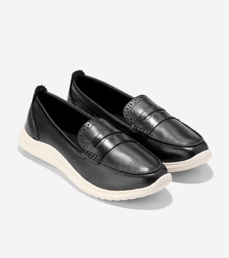 zerogrand meritt leather loafers