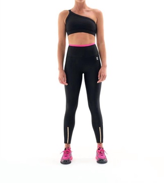 steady run legging in pink glo