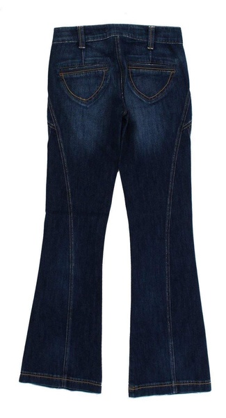 Cavalli Women Dark  Cotton Stretch Low Waist Jeans