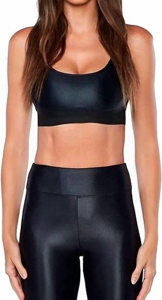 sweeper sports bra in black