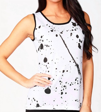 splatter tank in white