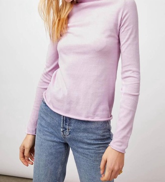 womens iris sweater in lilac