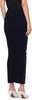 Black & Navy 'The Bi-Material Marinière' Maxi Skirt