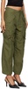 Khaki Cropped Cargo Trousers