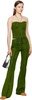 Green Joan Double Waist Jeans