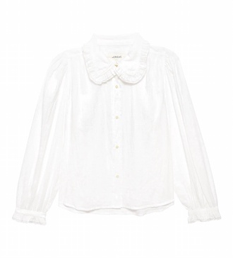 women hemmingway top in white