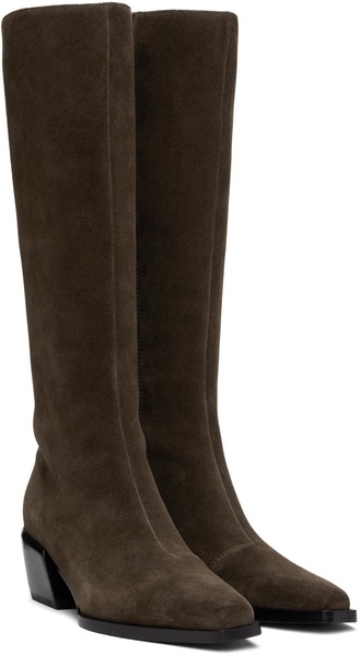 Brown Joni Knee High Tall Boots