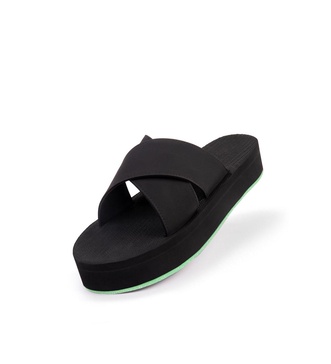 Women's Cross Platform Sandal with Sneaker Sole