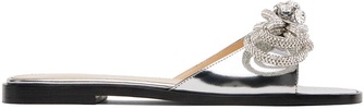 Silver Double Bow Mirror 10 Sandals