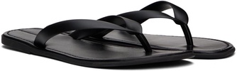 Black Beach Flip Flops