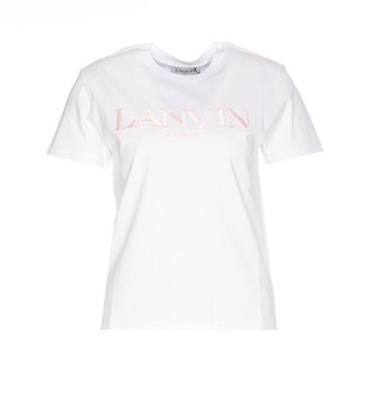 Lanvin Logo Embroidered Crewneck T-Shirt