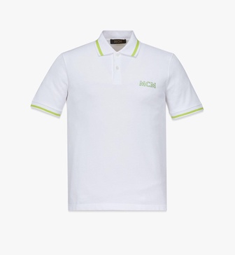 logo polo shirt in organic cotton