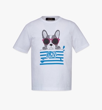 unisex m pup graphic print t-shirt in organic cotton