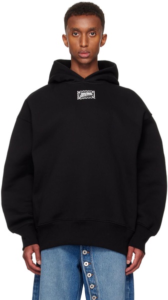 Black Lace Label Hoodie