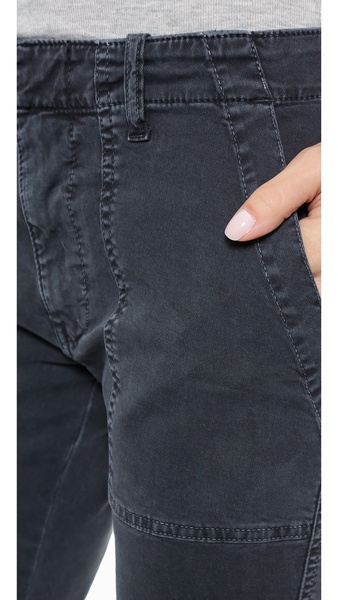 Cropped Military Twill Pants