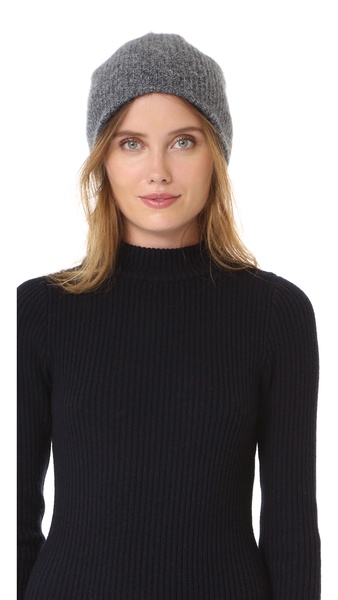 Cashmere Plush Rib Beanie