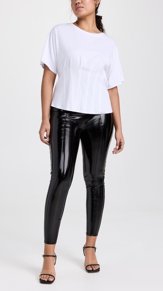 Faux Patent Leather Leggings