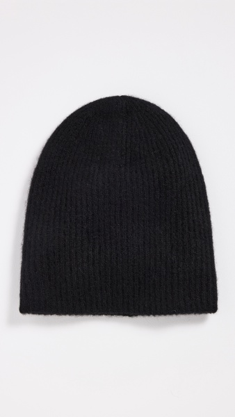 Cashmere Plush Rib Beanie