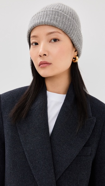 Cashmere Plush Rib Beanie