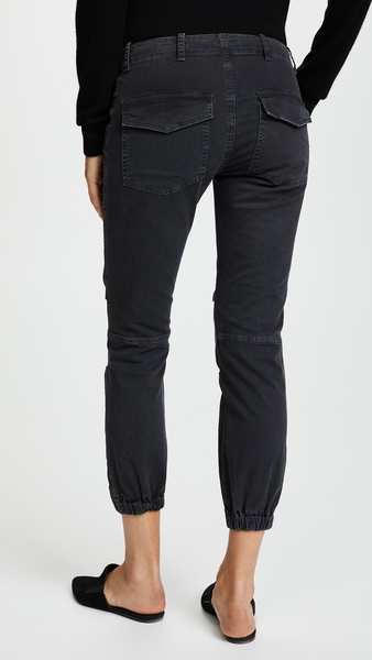 Cropped Military Twill Pants