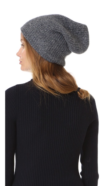 Cashmere Plush Rib Beanie