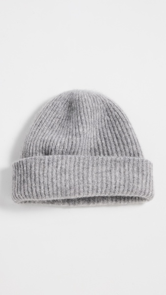 Cashmere Plush Rib Beanie