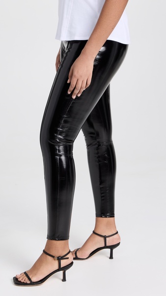 Faux Patent Leather Leggings