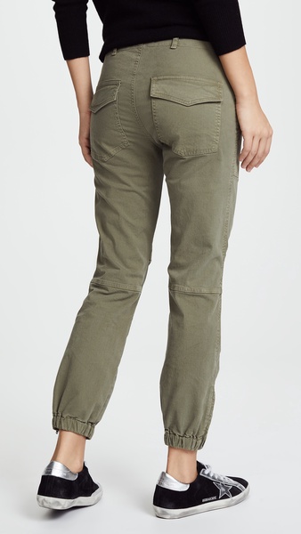 Cropped Military Twill Pants