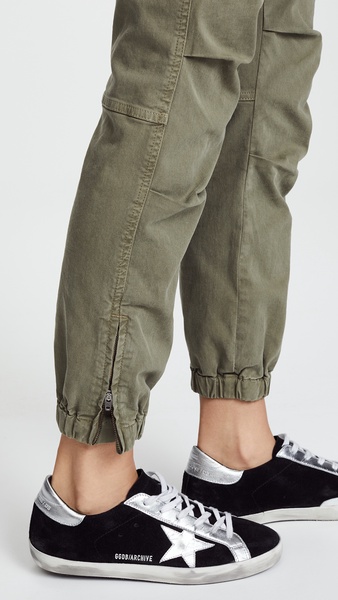 Cropped Military Twill Pants