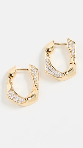 Pave Cuban Link Hoops