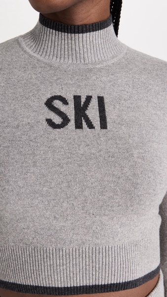 Ski Bell Sleeve Sweater Crop